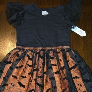 Cat & Jack Halloween Bat Costume Dress - Black and Orange